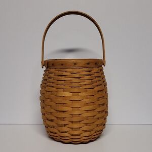 Longaberger 2000 October Fields Basket With Plastic Protector Liner